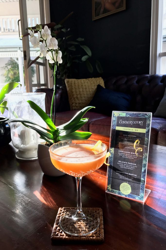Conservatory Bar cocktail