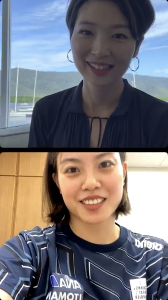 大本里佳選手とのインスタライブ