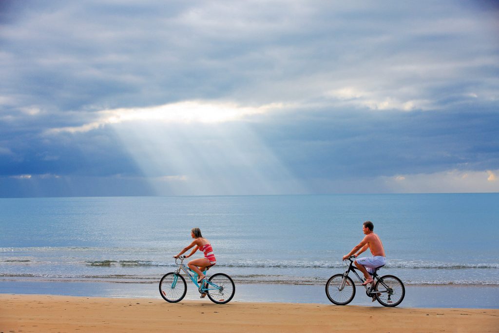 riding along mission beach