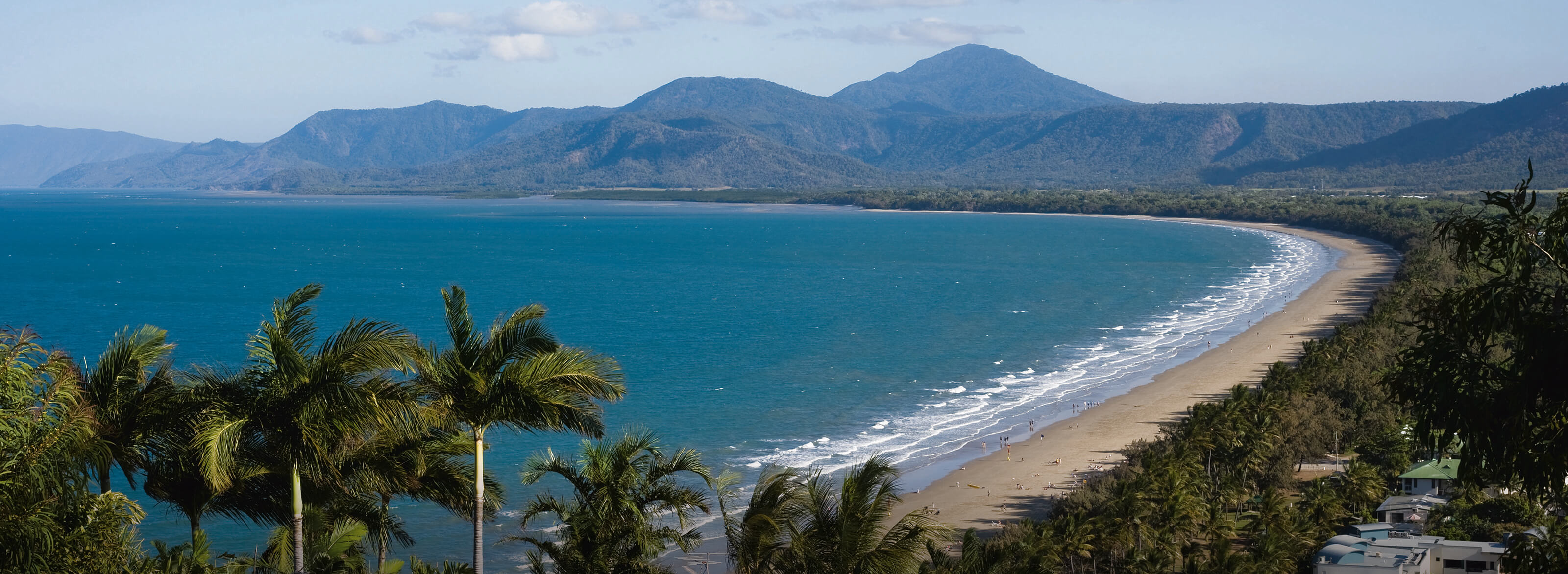 View of four mile beach from lookout