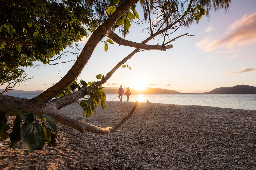 Sunset stroll on Fitzroy Island