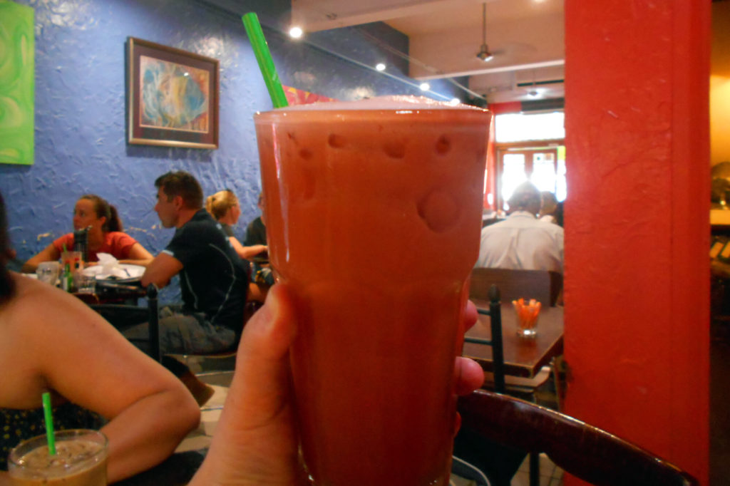 「The Lillipad Cafe」のフレッシュジュース